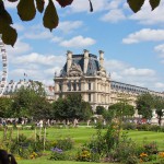 Trädgård vid Louvren