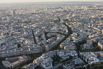 Paris från Eiffeltornet